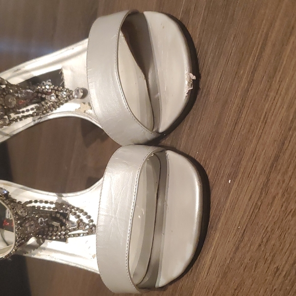 👑 HOST PICK 👑 Town Shoes 90mm Evening Crystal Decoration Sandals - Picture 11 of 11